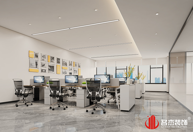 開放辦公區(qū)裝修設(shè)計效果